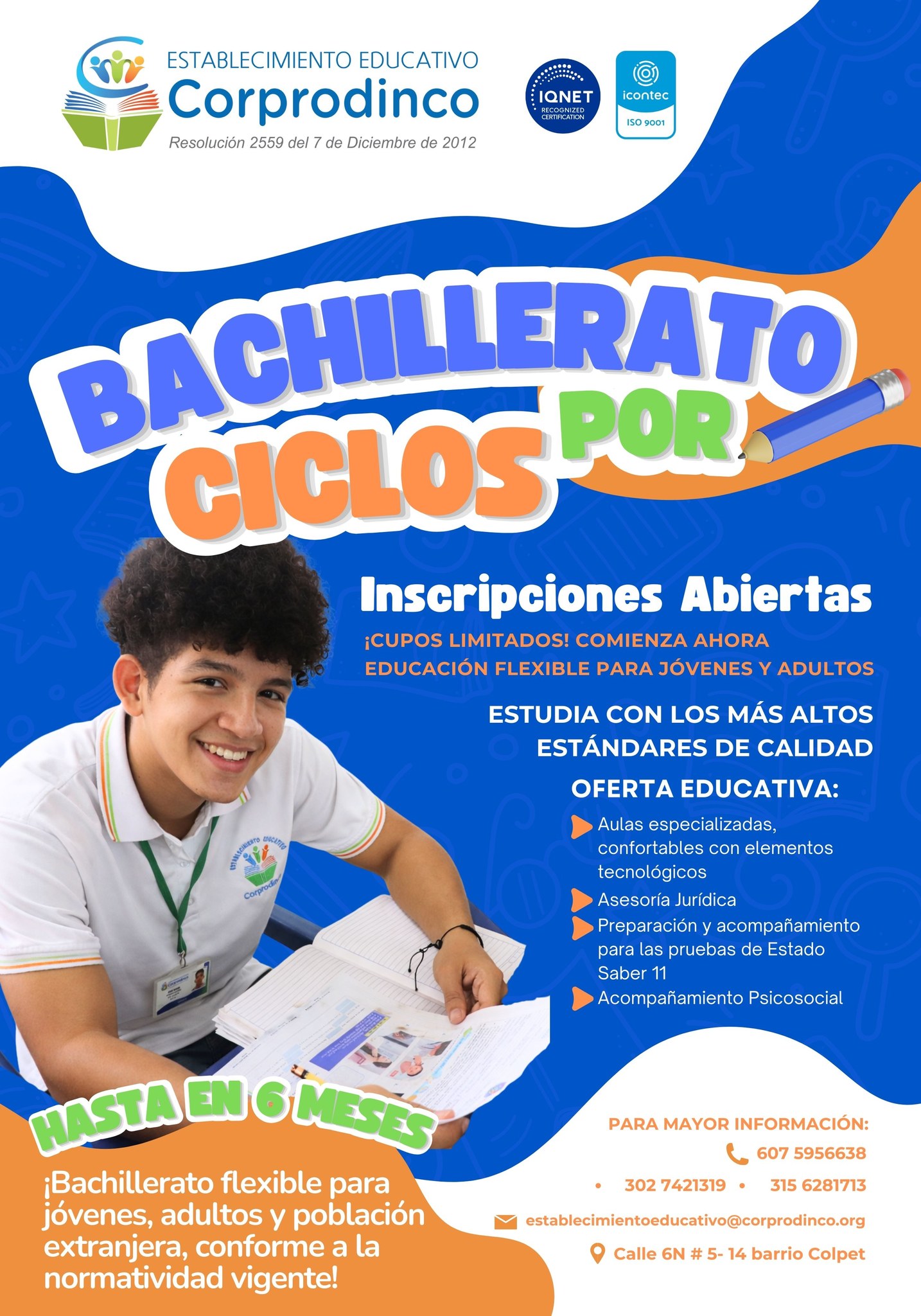 Bachillerato por ciclos Corprodinco