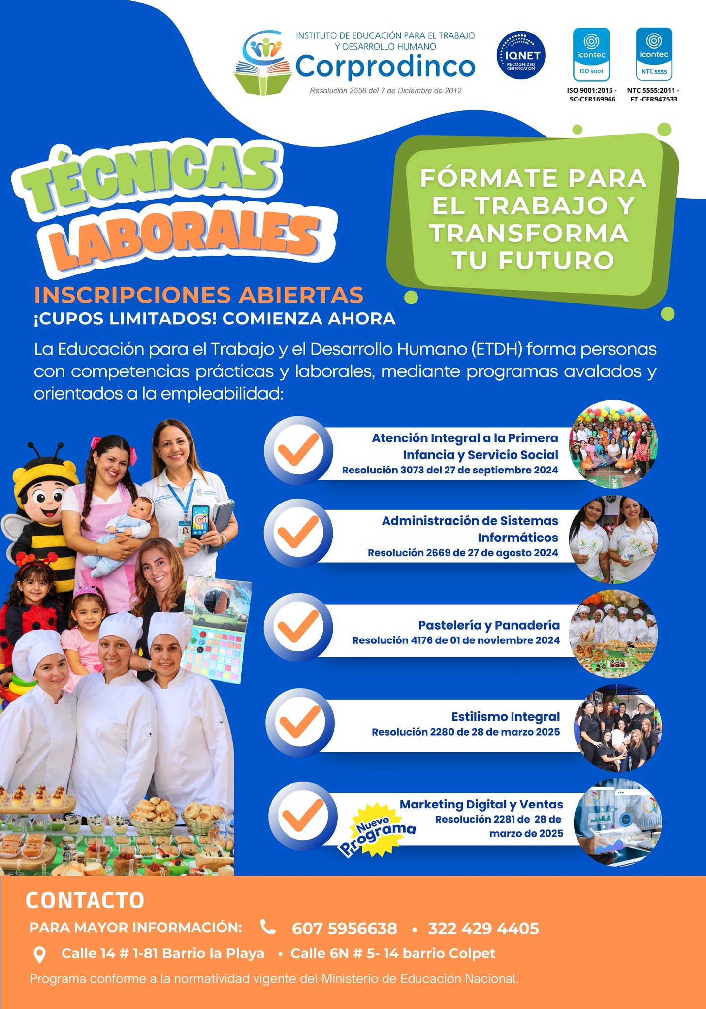 Técnicas laborales Corprodinco